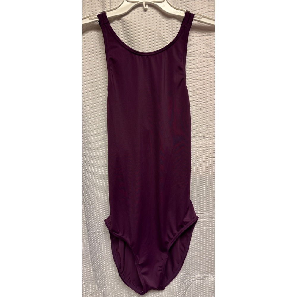 Balera Women's Athletic Racer Back One-Piece Purple Swimsuit SZ Large